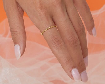 Twist Ring / 14k Solid Gold Twisted Rope Wedding Band / Solid Gold Wedding Ring / 8K, 14K White and Rose Gold Ring- Dialook