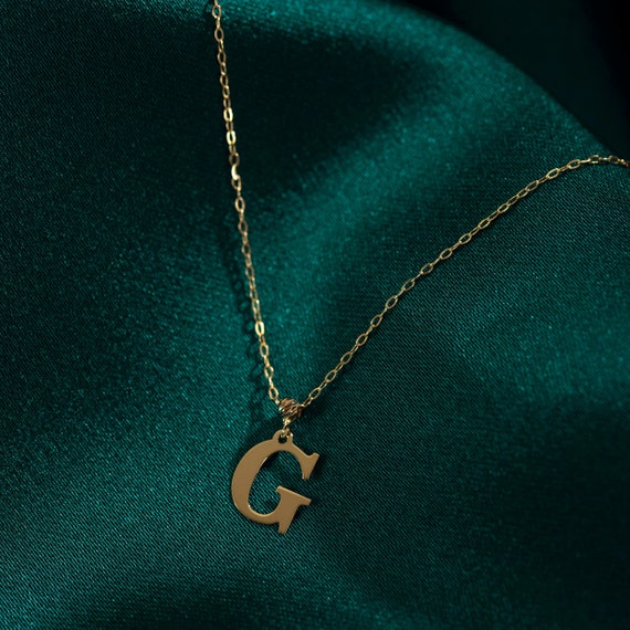 PROSTEEL Initial Pendant G Gold Necklace Alphabet Letter Stainless Steel  Necklace for Women Girls, Personalized Name Charm Jewelry Birthday Gift -  Walmart.com