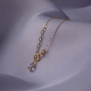 14k Gold Clover Bracelet, Dainty Clover Bracelet for Women, Luck Bracelet, Gifts for Mom, 14k Fine Jewelry Bracelet, Gifts for Her image 5