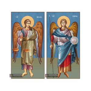 Archangels Michael & Gabriel (2 Icons set)