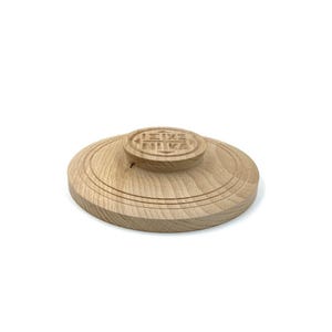 Holy Bread Prosphora Seal - 18cm - Natural wood - Christian Orthodox Stamp - Traditional Orthodox Prosphora - All Symbols & Round Decoration