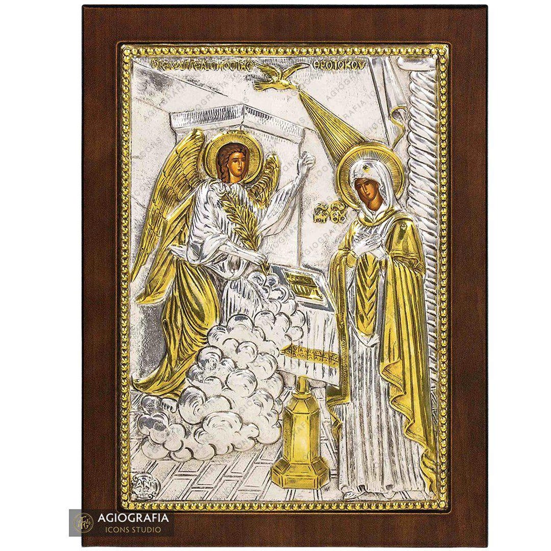 Houten Griekse christelijke orthodoxe hout pictogram van Jezus Christus/OP10