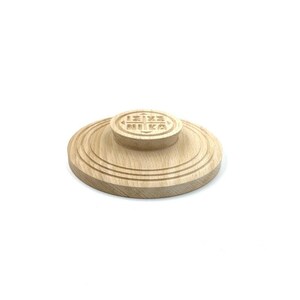 Holy Bread Prosphora Seal - 16cm - Natural wood - Christian Orthodox Stamp - Traditional Orthodox Prosphora - Jesus Christ, Theotokos Angels
