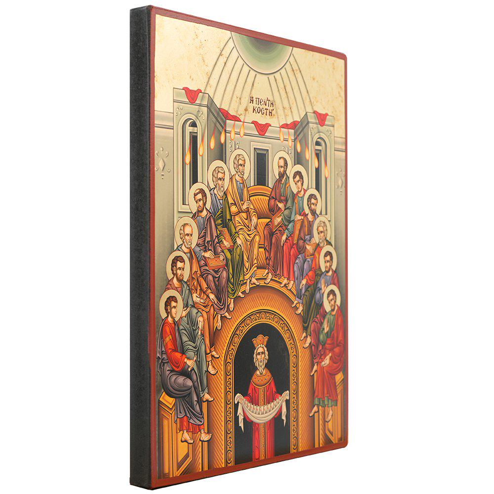 Pentecost - Gold Leaf Background Christian Orthodox Icon - Etsy