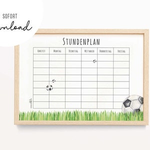 Calendrier de football • Téléchargement direct • Vert • Écolier • École • Fille Garçon • Cours scolaires • SP 0030