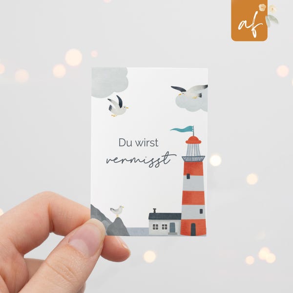 Aufkleber für Grabkerze • Grablicht Kerze Friedhof • Leuchtturm Mama Papa • Grabschmuck Sticker • Beileidsgeschenk Beerdigung • AG 023