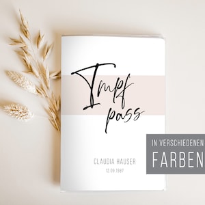 Impfpass, Impfpasshülle, Erwachsen, Schutzhülle verschiedene Farben Mann Frau Kinder • UH 0105a