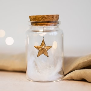 Erinnerungsglas Sternenkind • Sternenglas Stern • Erinnerungsgeschenk • Sternenkinder Trostgeschenk Geschenkidee  Beeileidsgeschenk • TP 001