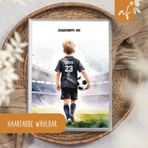 personalisierte Zeugnismappe • Fußball Fußballfan • Geschenkidee Einschulung Schulkind • Junge Mädchen • Mappe für Zeugnisse • SP 0191a