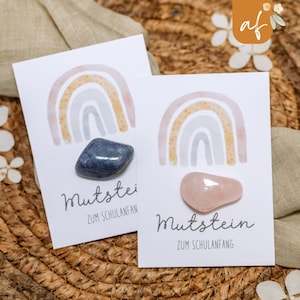 Mutstein • Schulkind 2024 • Geschenk zur Einschulung • Glücksbringer Kinder • Schultüte Mädchen Junge • Einschulungsgeschenk • ST 0010