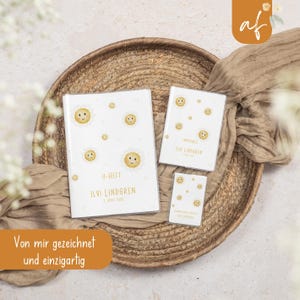 Set U-Heft und Impfpass personalisiert • Blumen Blume • Geschenk zur Geburt Geschenkidee für Babys • Schutzhülle mit Namen• UH 0004d