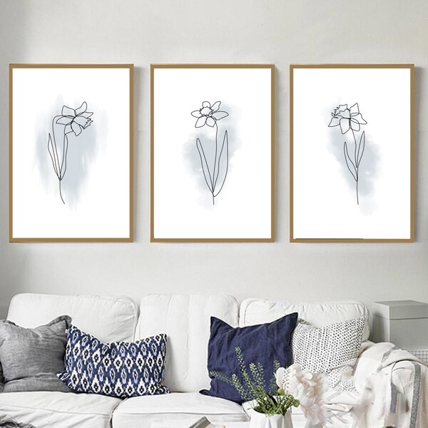 Light Blue Wall Art Etsy