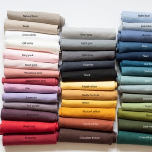 Linen Fabric Color Swatches (8x11cm)