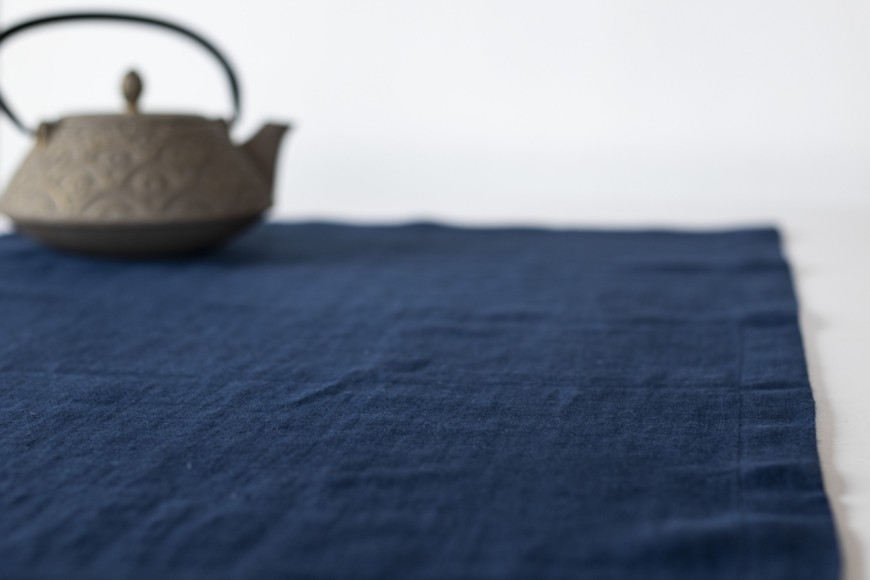 Navy Blue Linen Table Runner or Tablecloth for Table Decor Etsy