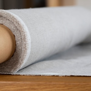 Natur Leinenstoff Meterware, 100% reines Leinen