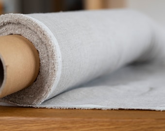 Natural Linen Fabric By The Yard, 100% Pure Linen