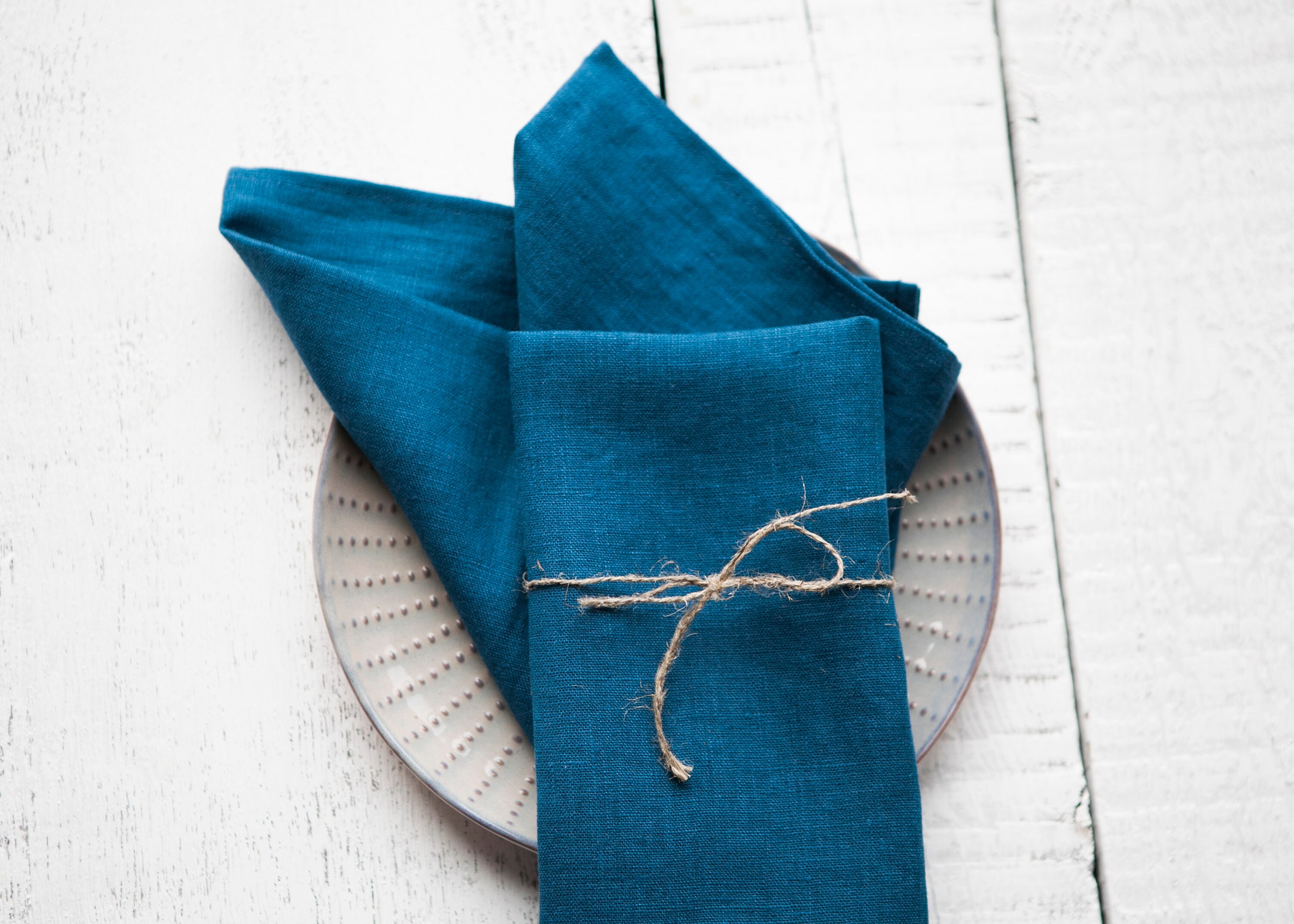 Teal Blue Linen Napkins Set Wedding Cocktail Napkins Cloth Etsy Australia