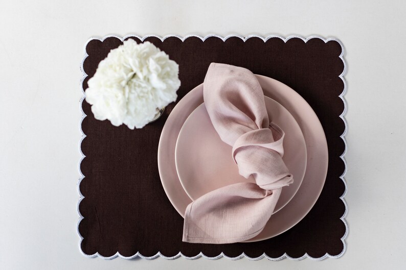 Cloth napkins bulk blush pink napkins linen napkins set Etsy