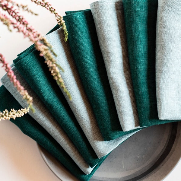Emerald Green Napkins Etsy