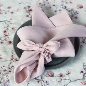 Cloth napkins bulk, blush pink napkins, linen napkins, linen napkins set, wedding cocktail napkins, cloth napkins set, large unpaper napkins