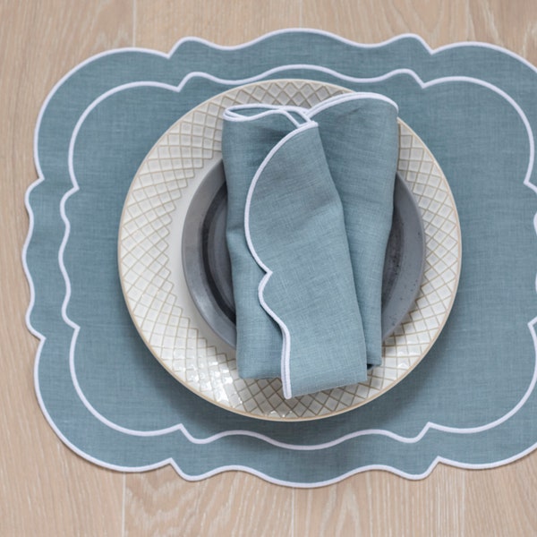 Mint Green Napkins Etsy