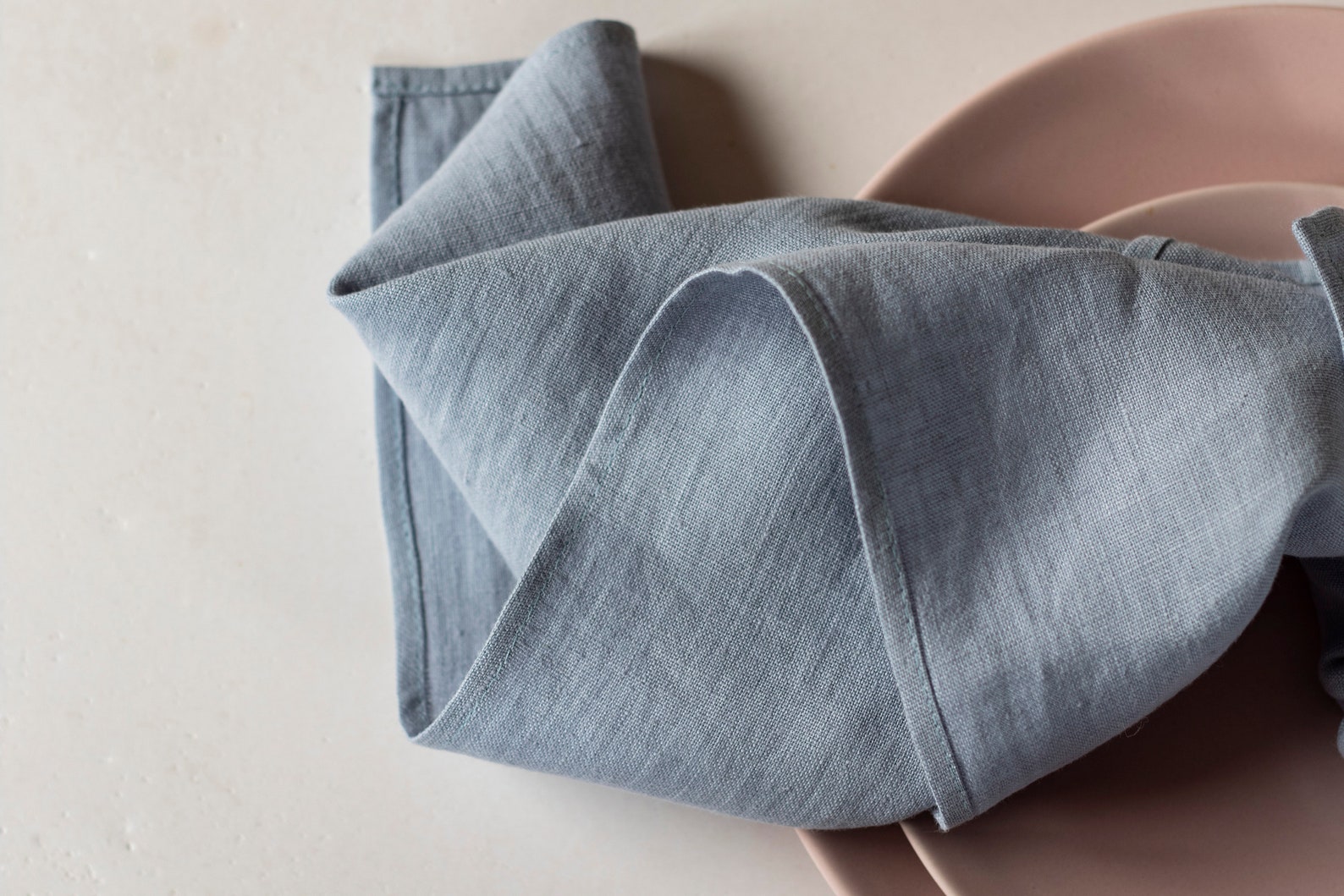 Blue Cloth Napkins Bulk Pale Blue Linen Napkins Linen Napkins Etsy