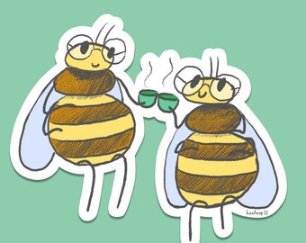 Tea Bees Sticker