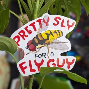 Pretty Sly for a Fly Guy Sticker