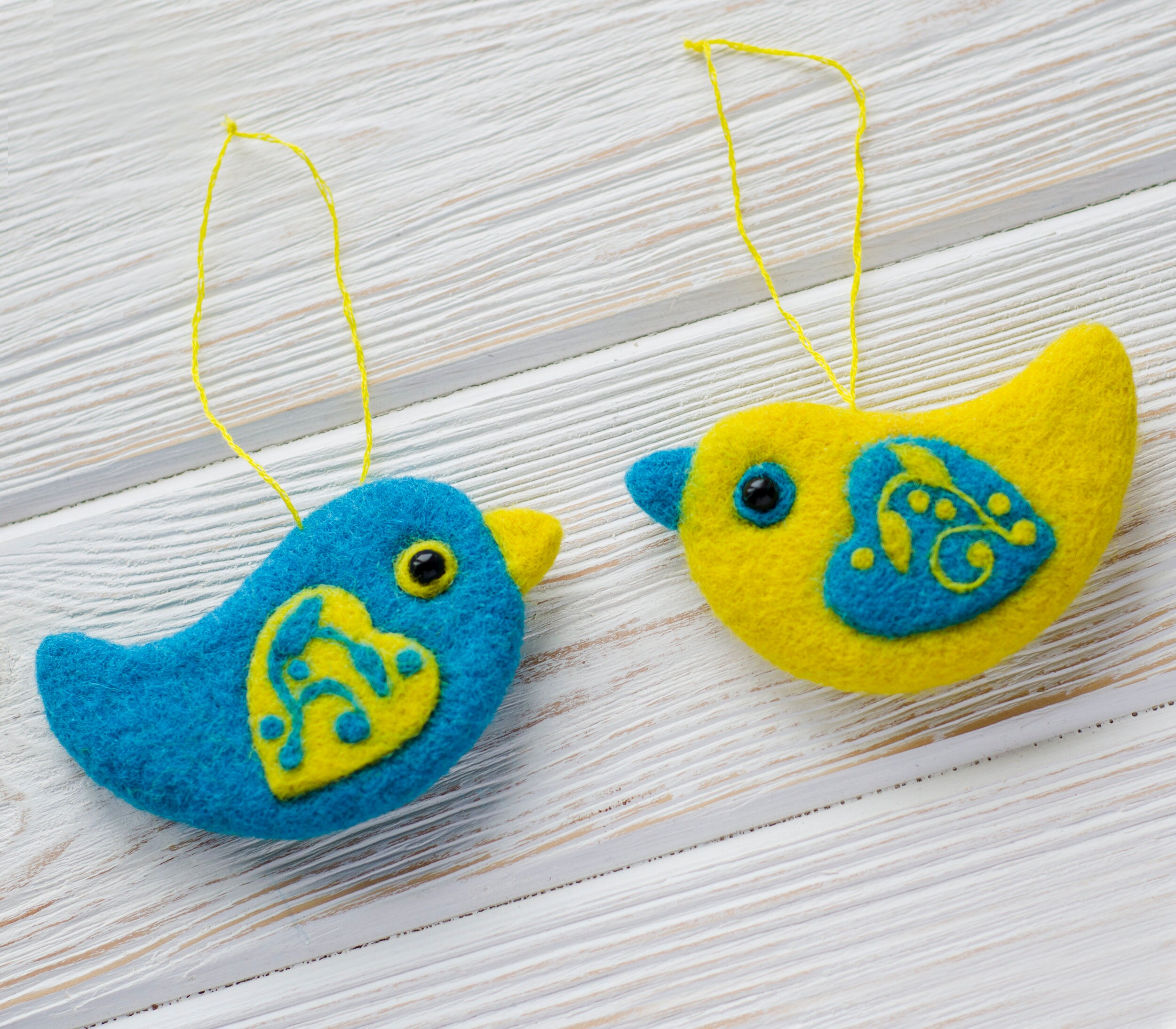 Ukrainian Christmas Ornaments Ukrainian Gifts Ukraine Blue Yellow