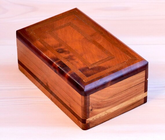 Thuya Wood Carved Jewelry Box, Wooden Jewerly Box… - image 1