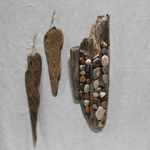 Rock Collector, Beach Stone Driftwood Wall Décor