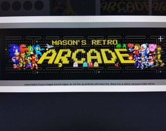 Retro Arcade Pixel Artwork Video Game Arcade Bartop Pixel