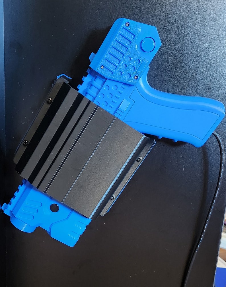 Retro Video Gaming Gun Holster fits Sinden Light Gun and Retro Shooter Guns with 3DMakey stocks optional spacers image 1