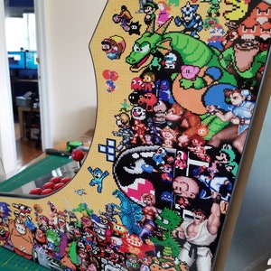 Retro Bomb Arcade Pixel artwork - Video Game Arcade Bartop pixel character artwork - customized for DIY & Retro Arcades &lt;Digital files only&gt;