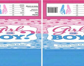 Hershey Bar Gender Reveal | Etsy