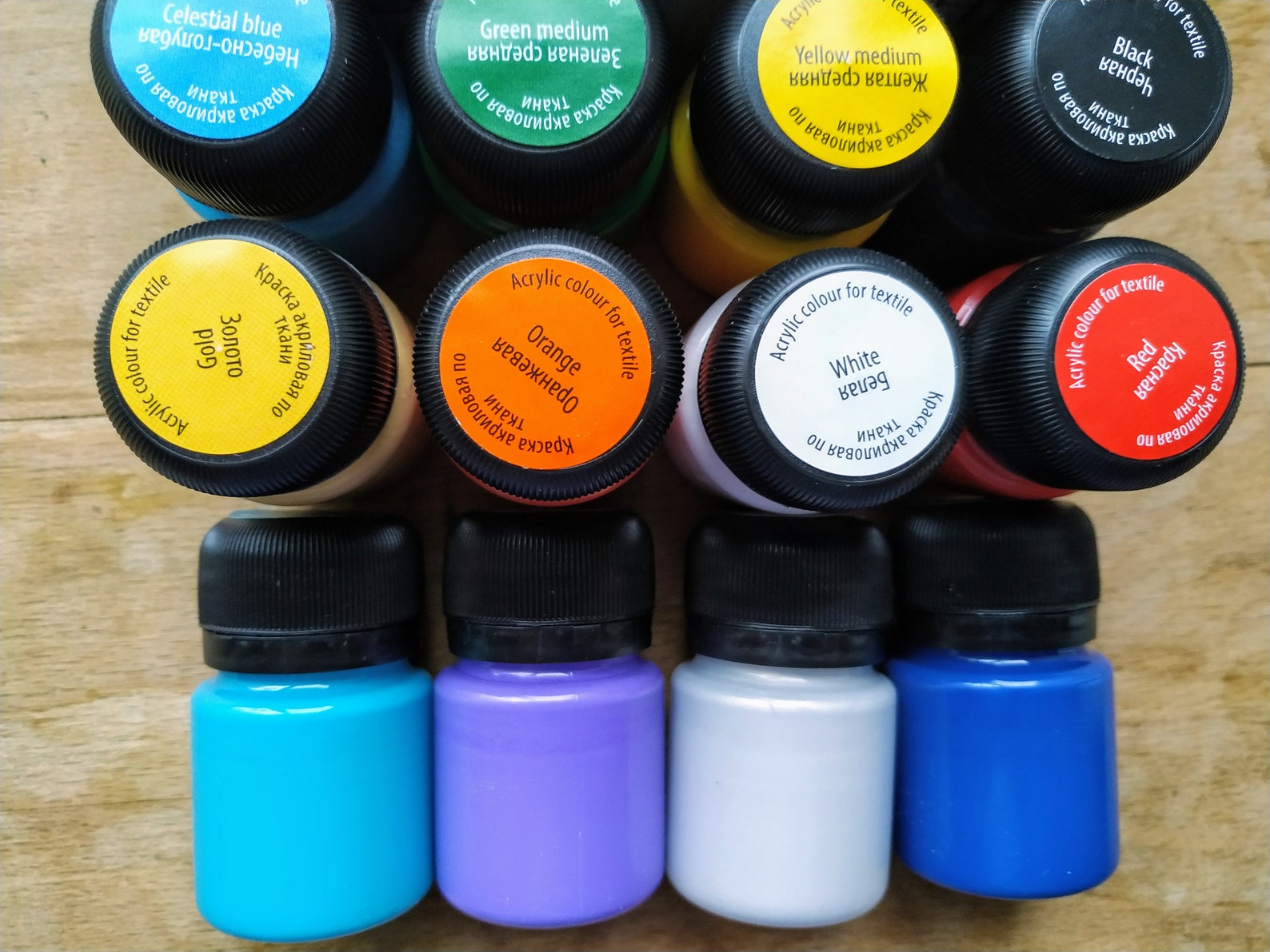 6/9/12 set of acrylic paints for fabric DECOLA different Etsy