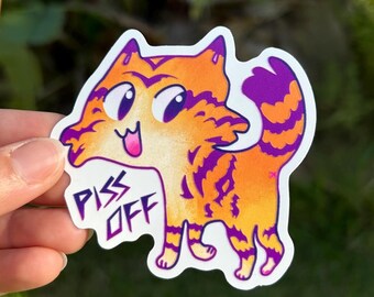 Textured Sensory Cat sticker