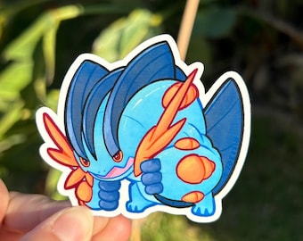 Mega Swampet Pokmon sticker kawaii