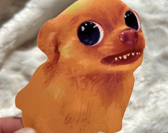 awkward chihuahua sticker