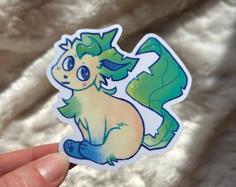 Leifeon vinyl sticker Pokmon grass