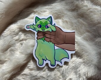 Sprigatit o vinyl sticker Pokmon grass starter