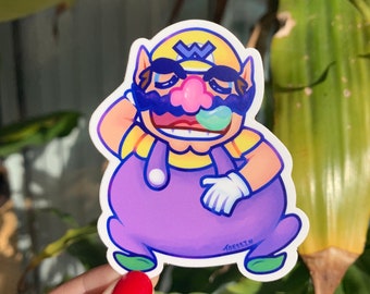 Sleeping Wario sticker - mario