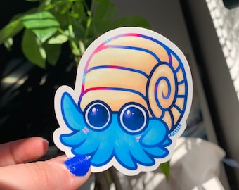 Omanyte Pokémon sticker kawaii nintendo switch