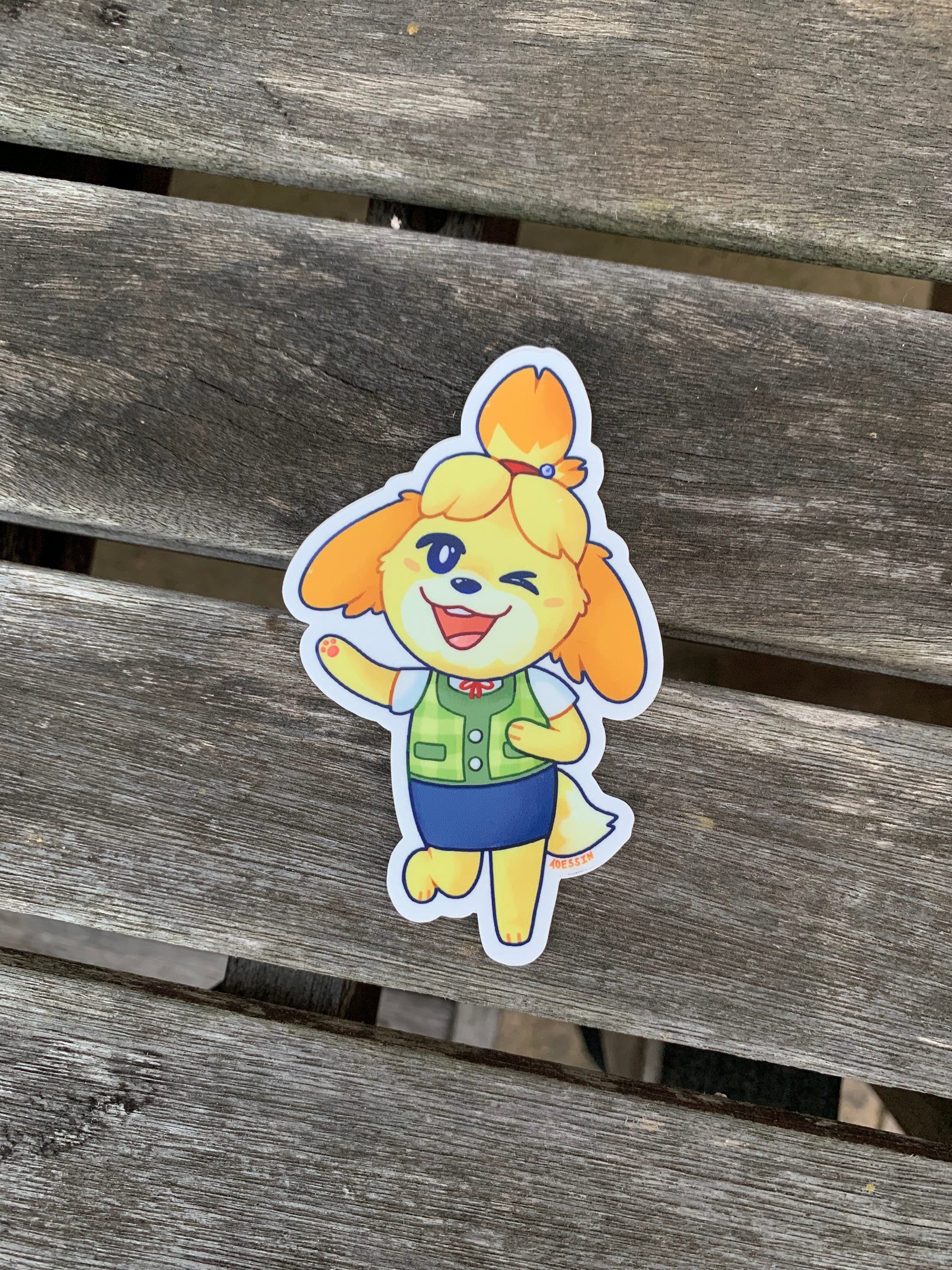 Isabelle animal crossing vinyl sticker | Etsy