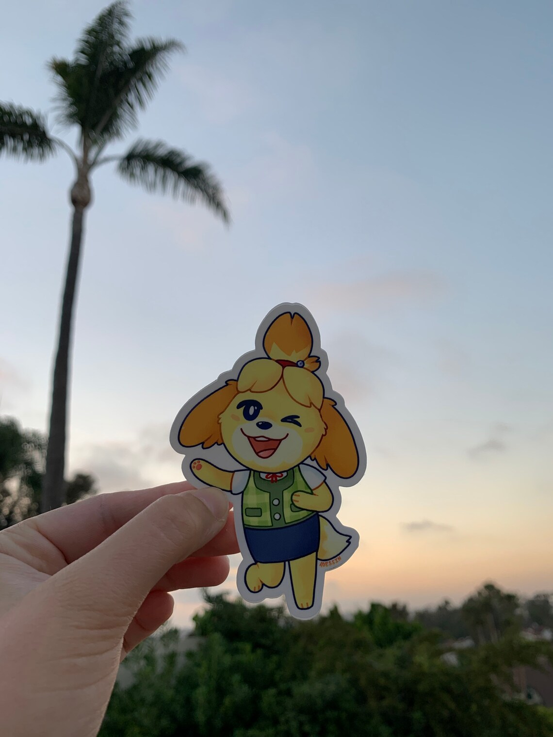 Isabelle animal crossing vinyl sticker | Etsy