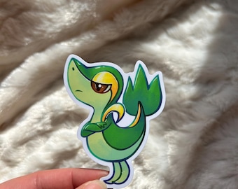 Snivey vinyl sticker Pokmon grass starter
