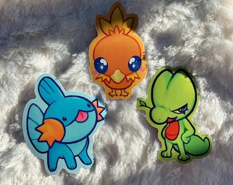 Torchk treeko mudkyp Pokmon sticker kawaii