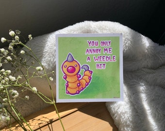 Weedle print / card