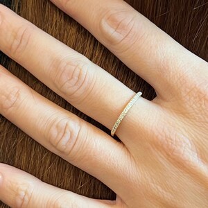 14k Gold Dainty Diamond Ring, Gold Delicate Ring, Unique Gold Ring, Thin Gold Ring, Minimalist Ring, Modern Gold Ring, Sparkle Gold Ring