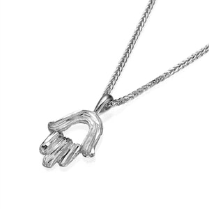 14K Solid Gold Hamsa Hand Necklace, Chamsa Necklace, Protection Pendents, Evil Eye Necklace, Gold Hamsa Charm, Gold Hamsa Chain